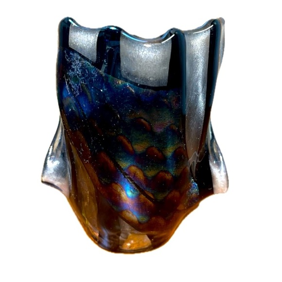 Glass Blown Murano Like, Colored Glass Art, Unbranded Gorgeous Piece - Picture 2 of 7